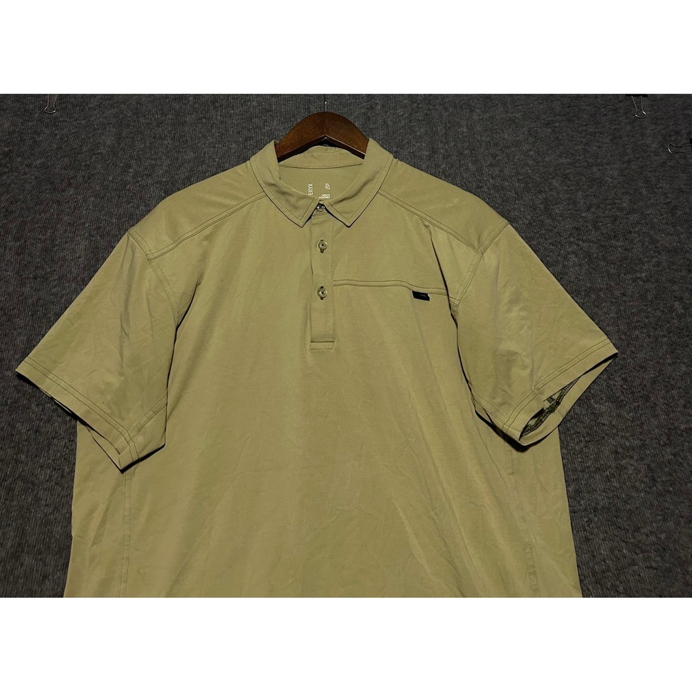 Arcteryx captive polo shirt mens green size XL short sleeve outdoors read